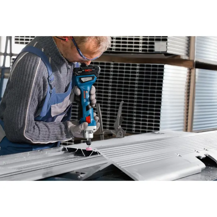Bosch cordless straight grinder GGS 18V-20 Professional solo (blue/black, without battery and charger, in L-BOXX)