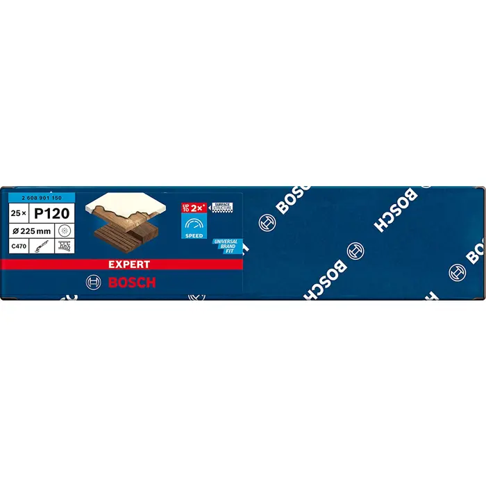 Bosch Expert C470 sanding sheet, O 225mm, K120 (25 pieces, for drywall sanders)