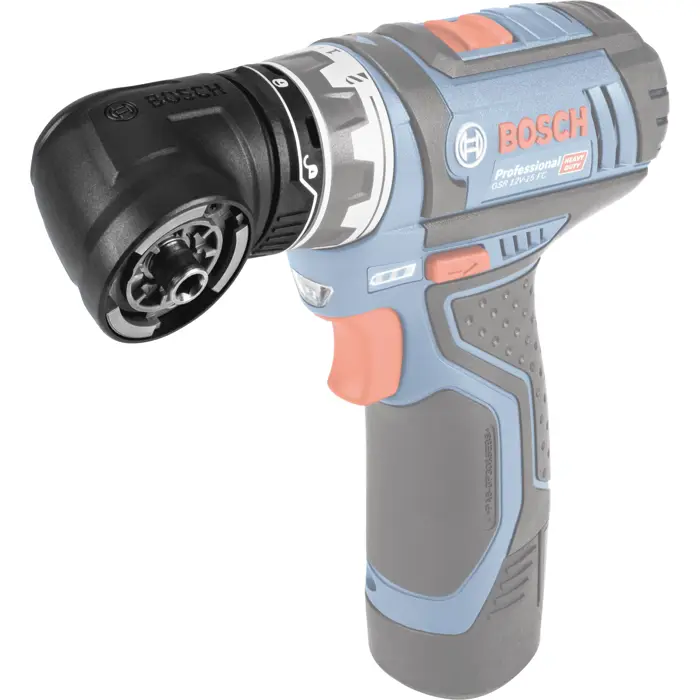 Bosch FlexiClick-angle attachment GFA 12-W Professional, chuck (black, for electric screwdriver GSR 12V-15 FC)