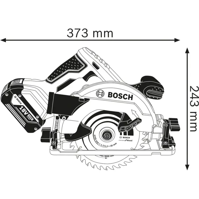 Bosch GKS 18V Li bu - 06016A2101
