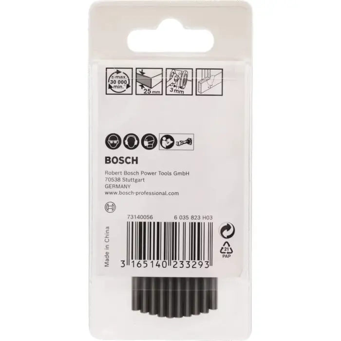 Bosch guide tip cutting bit 3.2mm, for Rotocut router (10 pieces, for GCU 18V-30 Professional router)