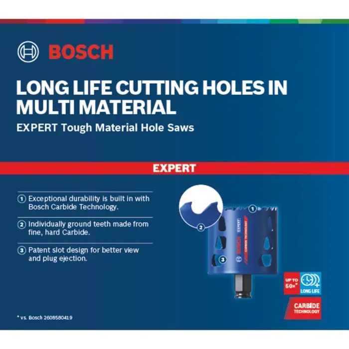 BOSCH hole saw ToughMaterial 32mm - 2608900422 EXPERT RANGE
