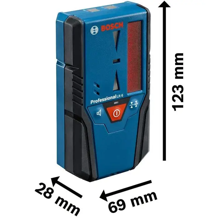 Bosch Laser receiver LR 6 Professional (blue/black, for combination and line lasers GCL 2-50 C / GLL 3-80 / GLL 3-80 C)