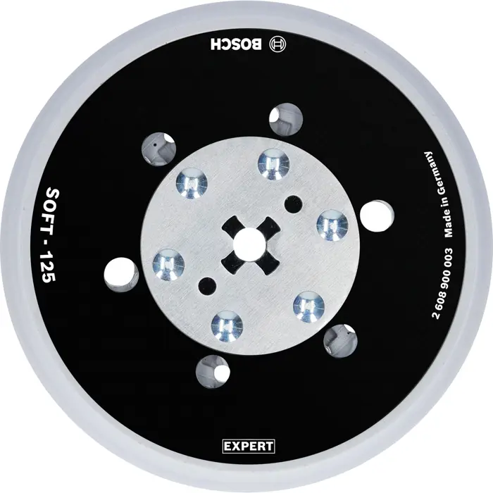 Bosch multi-hole pad 125mm soft M8 + 5/16 - 2608900003 EXPERT RANGE