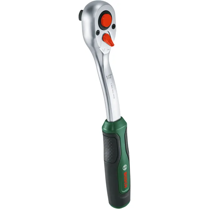 Bosch Powertools 1/2" ratchet set with socket wrenches, 26 pieces (green, torque up to 768 Nm, in case)