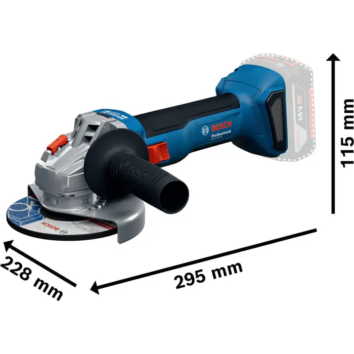 Bosch Powertools 18V Professional Set, GBH 18V-22 + GSR 18V-65 + GWS 18V-8 Professional (blue, 2x Li-Ion battery 5.0Ah, in 3 L-BOXXes)
