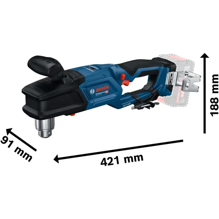 Bosch Powertools cordless angle drill GRD 18V-127 Professional solo, 18 volts (blue/black, without battery and charger)