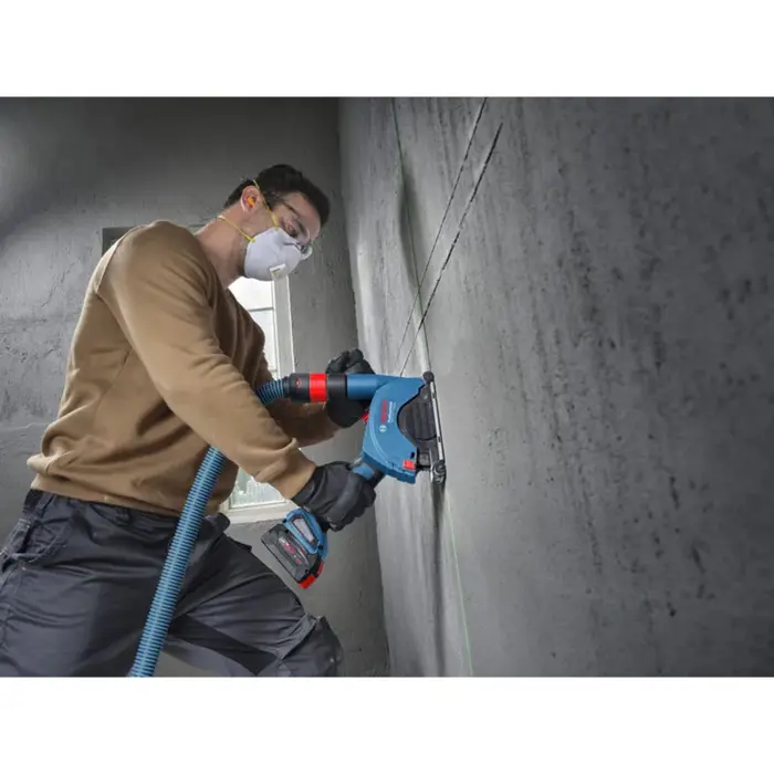 Bosch Powertools cordless angle grinder GWX 18V-11PS Professional solo, 18Volt (blue/black, without battery and charger, X-LOCK click system, additional handle)