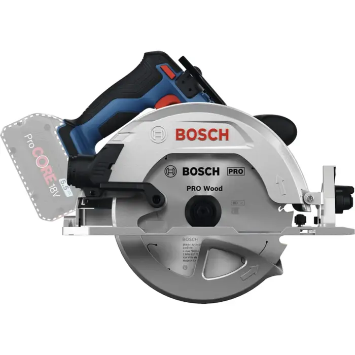 Bosch Powertools cordless circular saw GKS 18V-68-2 Professional solo, 18Volt (blue/black, without battery and charger, Ø 190mm, in L-BOXX)