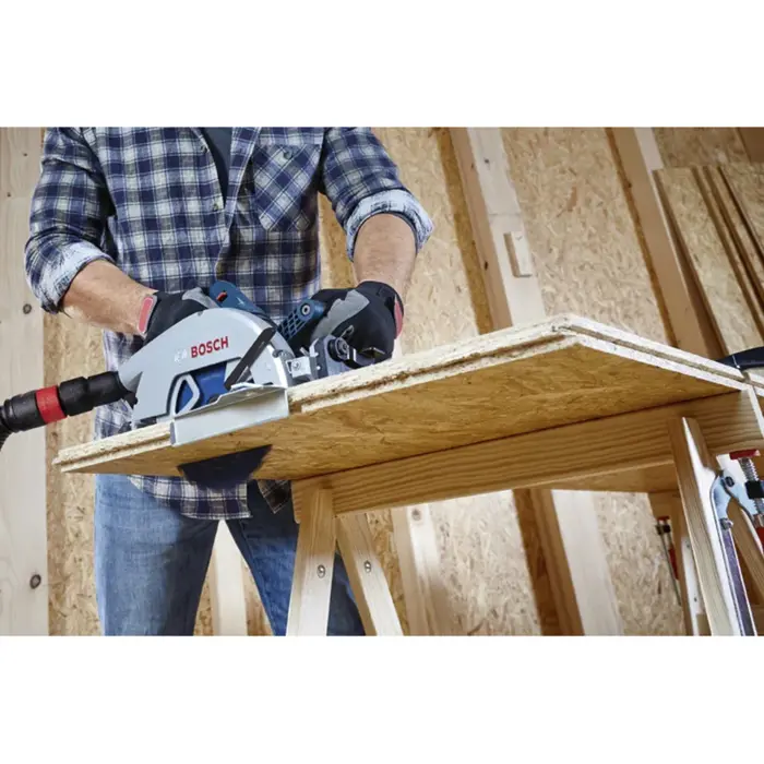 Bosch Powertools cordless circular saw GKS 18V-68 G Professional solo, 18Volt (blue/black, without battery and charger, in L-BOXX, Ř 190mm)