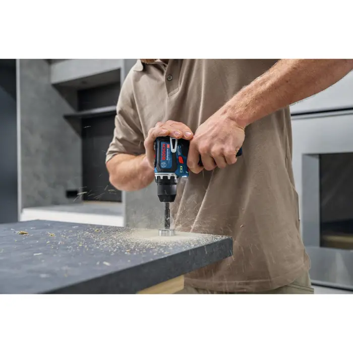 Bosch Powertools cordless drill/driver GSR 12V-32 Professional, 12Volt (blue/black, 2x Li-ion battery 2.0Ah, L-BOXX)