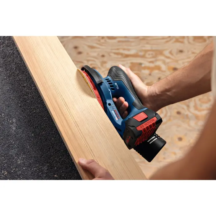 Bosch Powertools cordless eccentric sander GEX 18V-150-3 Professional solo, 18 volts (blue, without battery and charger, in L-BOXX)