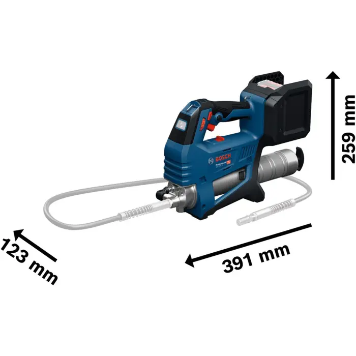 Bosch Powertools cordless grease gun GFP 18V-10 Professional solo, 18Volt (blue/black, without battery and charger, in XL-BOXX)