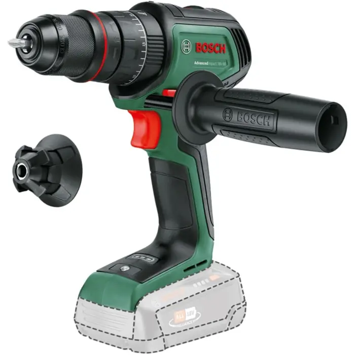 Bosch Powertools cordless impact drill AdvancedImpact 18V-80 QuickSnap Solo (green, without battery and charger, POWER FOR ALL ALLIANCE)