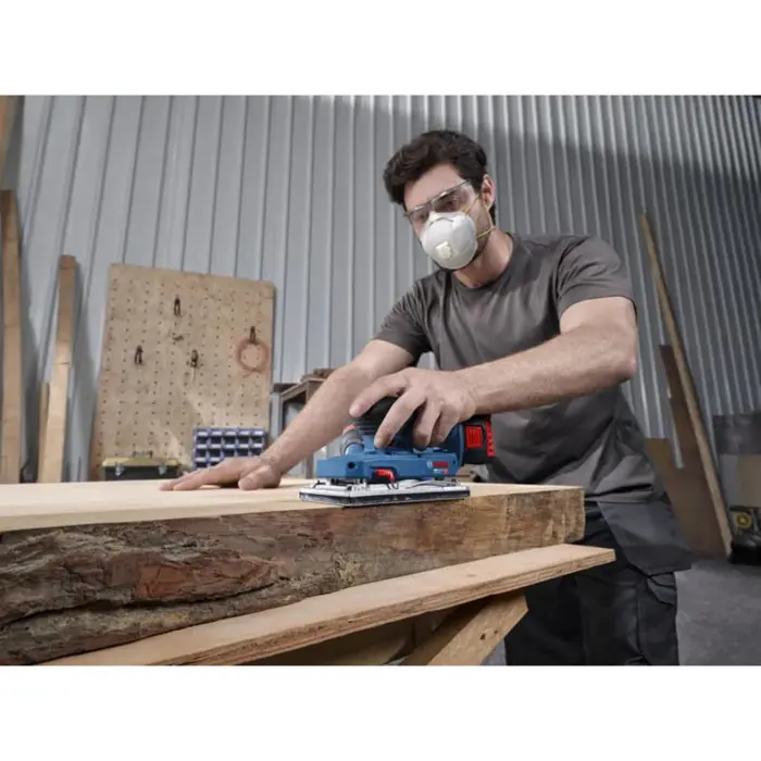 Bosch Powertools cordless orbital sander GSS 18V-18 Professional solo, 18Volt (blue/black, without battery and charger)