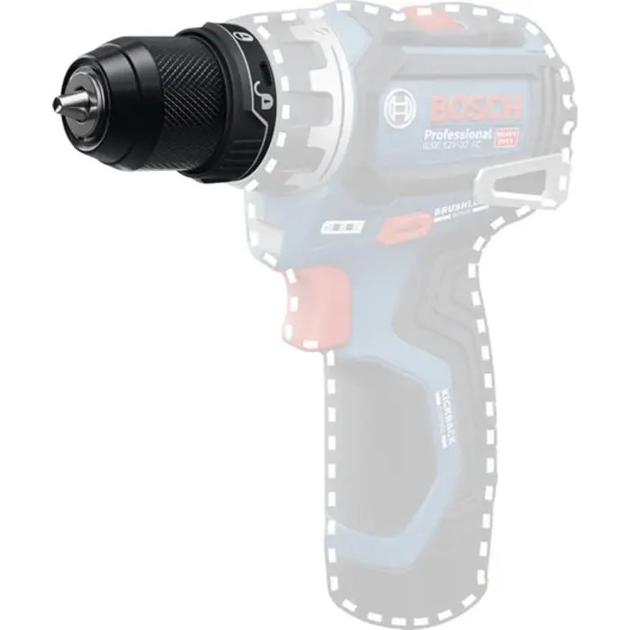 Bosch Powertools FlexiClick drill chuck attachment GFA 12-M Professional (black, for 12V FlexiClick tools and angle attachment PRO GFA 12-W)