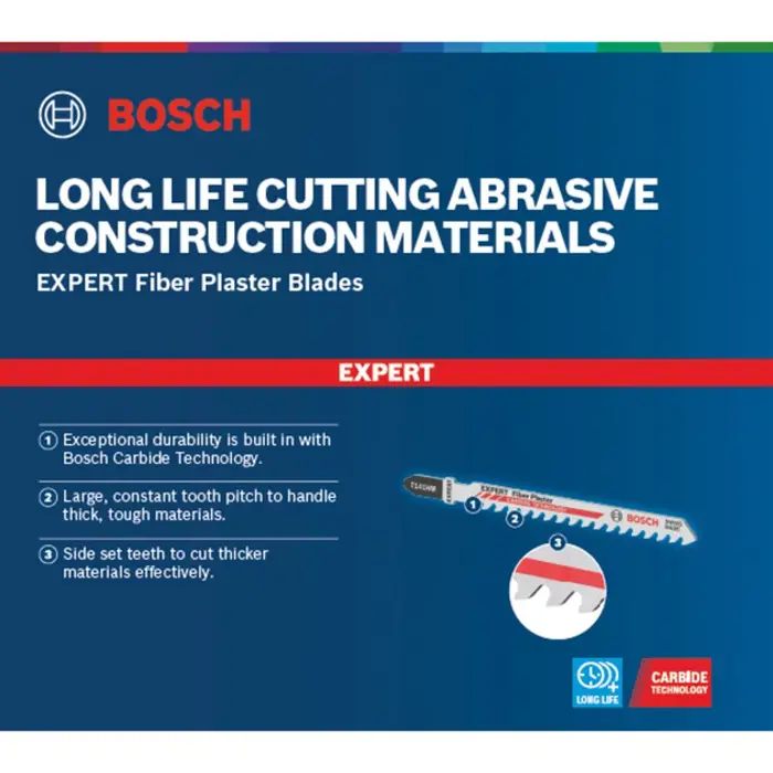 Bosch Powertools jigsaw blades T141HM 3pcs - 2608900563 EXPERT RANGE