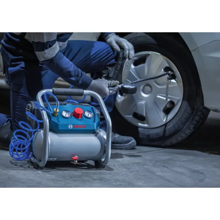 Bosch Powertools PRO GKO18V-51 cordless compressor (blue/silver)
