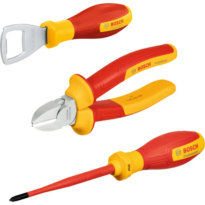Bosch Powertools PRO Hand tool set in L-BOXX Mini, 3-piece (blue)
