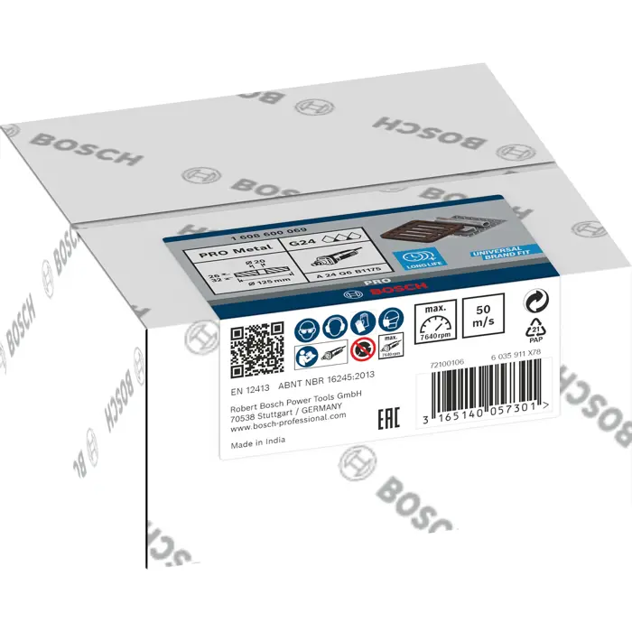 Bosch Powertools PRO Metal grinding disc, Ř 125mm, K24 (bore 20mm, for straight grinders)
