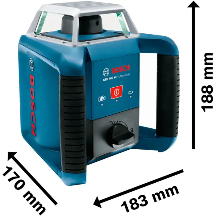 Bosch Powertools rotary laser GRL 400 H Professional, with construction tripod (blue, case, red laser line)