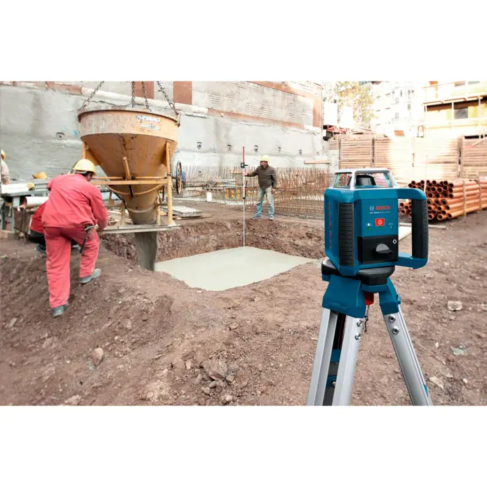 Bosch Powertools rotary laser GRL 400 H Professional, with construction tripod (blue, case, red laser line)