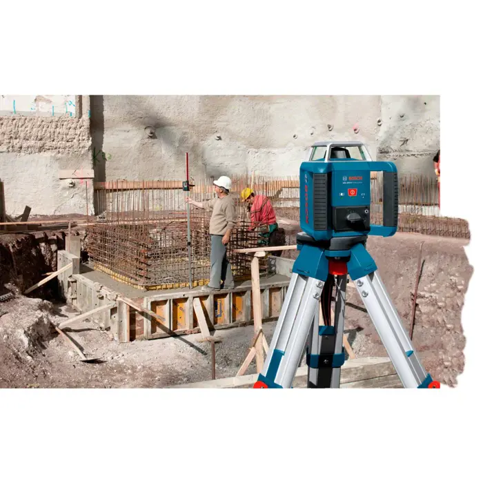 Bosch Powertools rotary laser GRL 400 H Professional, with construction tripod (blue, case, red laser line)