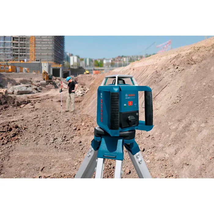 Bosch Powertools rotary laser GRL 400 H Professional, with construction tripod (blue, case, red laser line)