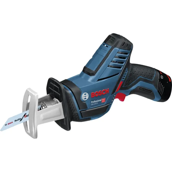 Bosch Powertools tool set 12Volt 5-piece, GOP + GSR + GDR + GSA + GLI (blue, 3x Li-ion battery 2.0Ah)