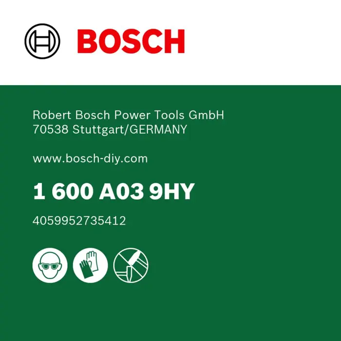 Bosch Powertools tool set, 63 pieces (green, with tool case)