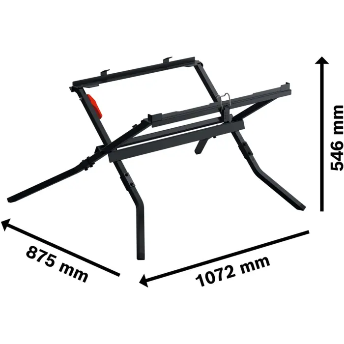 Bosch Powertools transport and work table GTA700 0601B22900 (black, for Bosch table saws)