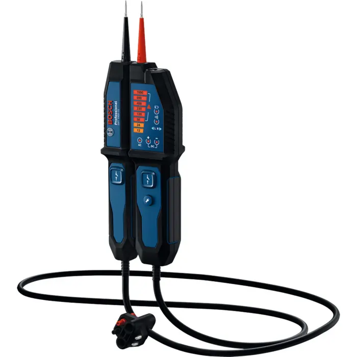 Bosch Powertools voltage tester GVT 1000-15 Professional (blue/black, 2x batteries, bag)