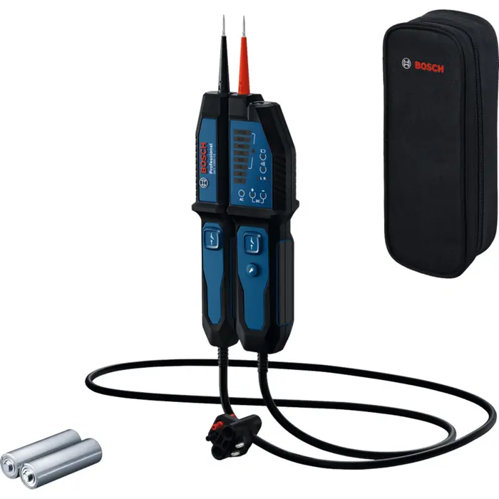Bosch Powertools voltage tester GVT 1000-15 Professional (blue/black, 2x batteries, bag)