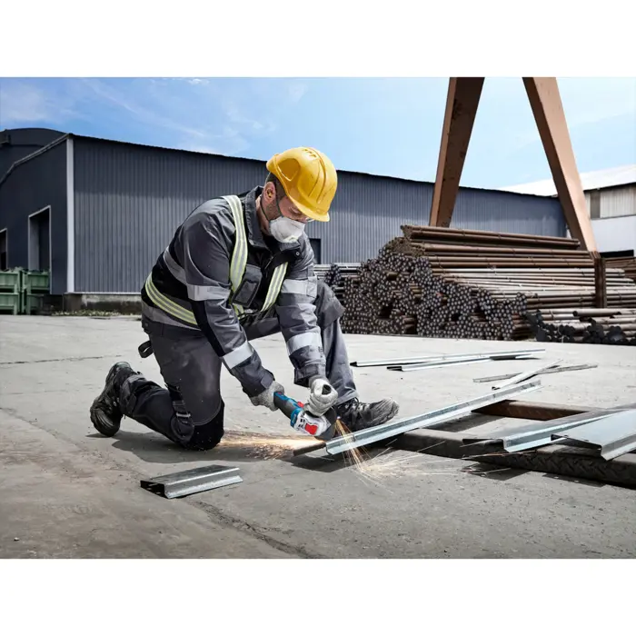 Bosch Powertools X-LOCK Akku-Winkelschleifer GWX 18V-8 Professional solo, 18Volt (blau/schwarz, ohne Akku und Ladegerät, Ř 125mm)