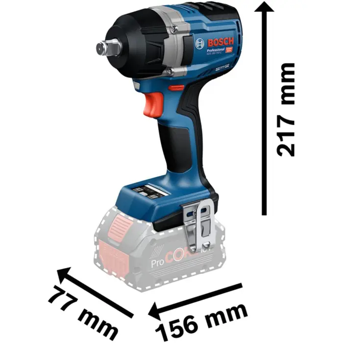 Bosch Professional Cordless Impact Wrench GDS 18V-750 C Professional solo, 18 Volt blue, without battery and charger