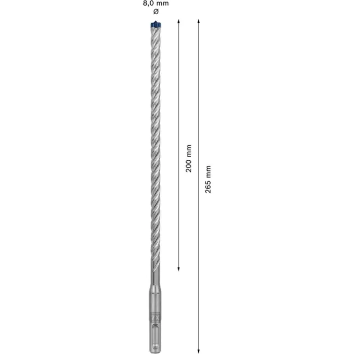 Bosch Professional Expert hammer drill bit SDS-plus-7X, O 8 mm, 30 pieces, working length 200 mm