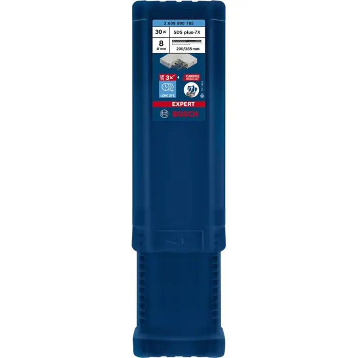 Bosch Professional Expert hammer drill bit SDS-plus-7X, O 8 mm, 30 pieces, working length 200 mm