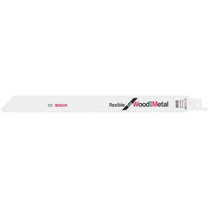 Bosch sabre saw blade S 1122 VF Flexible for Wood and Metal, 25 pieces (length 225 mm)