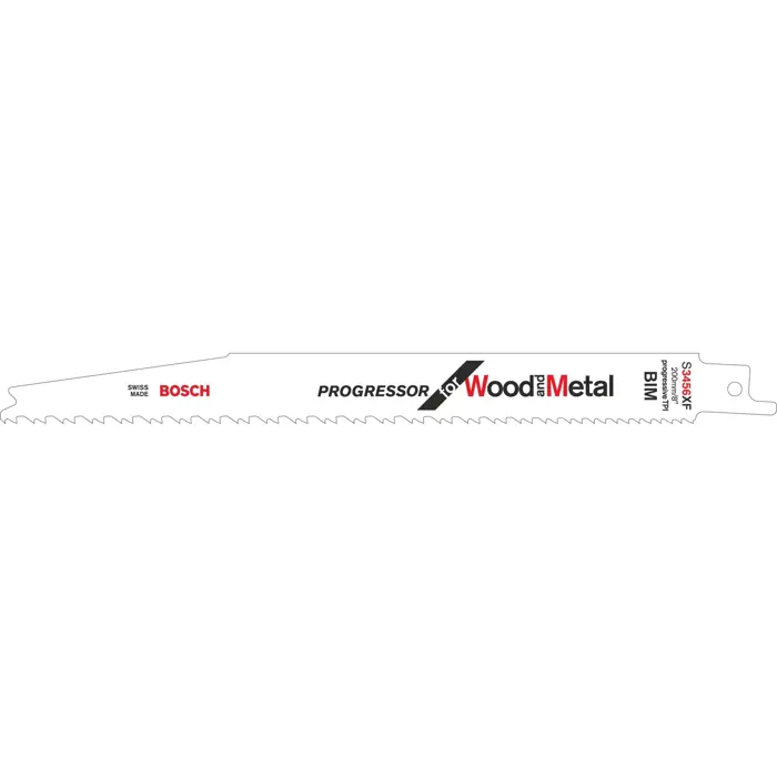 Bosch sabre saw blade S 3456 XF Progressor for Wood and Metal, 100 pieces (length 200 mm)