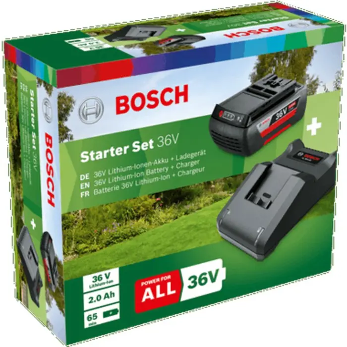 Bosch starter set 36V (GBA 36V 2.0Ah + AL 36V-20), charger (black, 36V POWER FOR ALL, battery + charger)