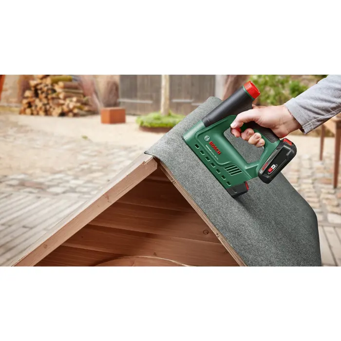 Bosch UniversalTacker 18V-14, 18Volt, electric tacker (green/black, without battery and charger, POWER FOR ALL ALLIANCE)