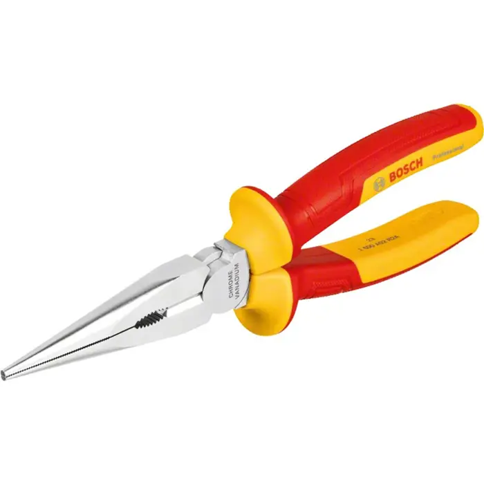 Bosch VDE tool set mixed, 5 pieces (red/yellow, side cutters, needle-nose pliers, 3 screwdrivers)