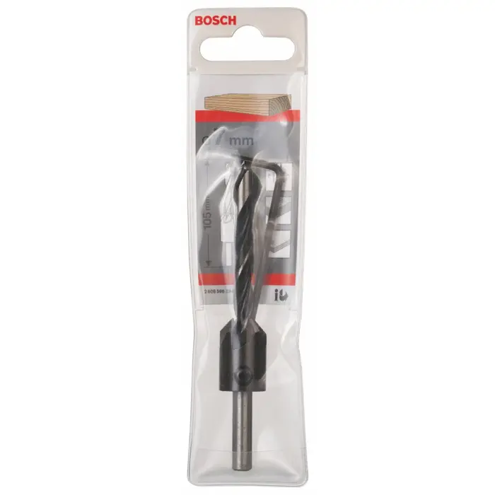 Bosch wood drill with countersink 7x20