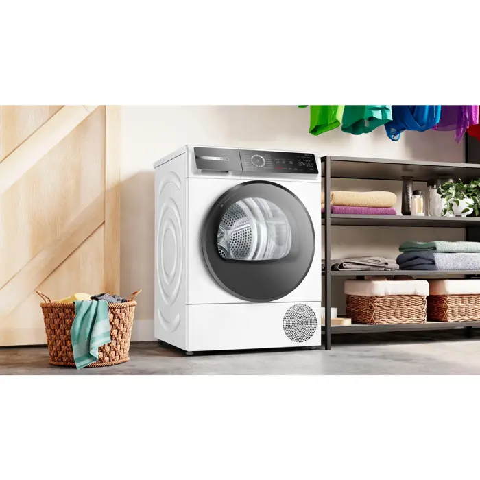 Bosch WQB245B40 Series 8, heat pump condenser dryer (white)