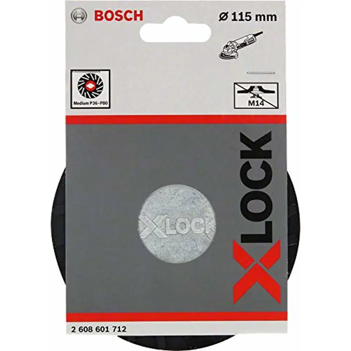 Bosch X-LOCK backing pad, 115 mm medium - 2608601712