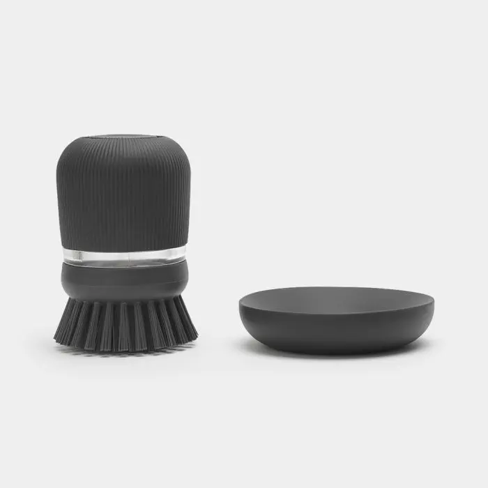 Brabantia 4-piece dishwashing set dark gray