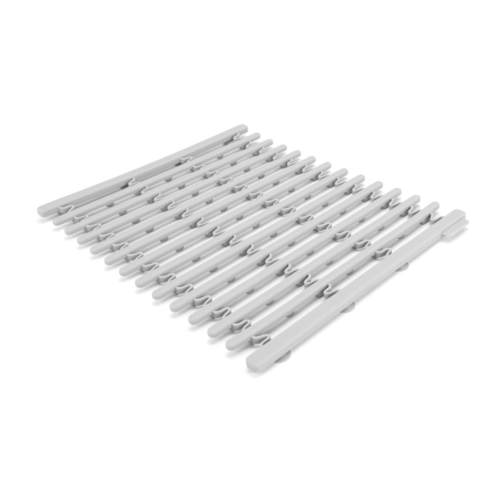 Brabantia silicone sink mat, light gray.