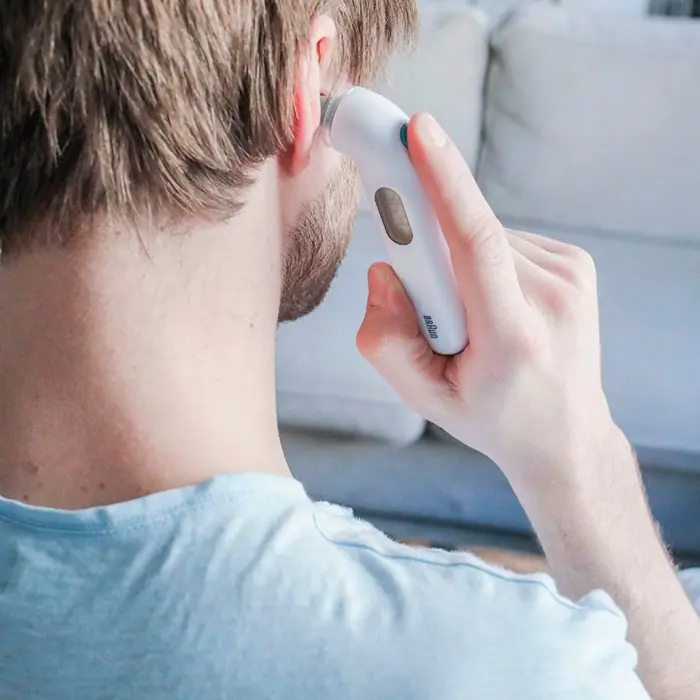 Braun ear thermometer IRT 3030 ThermoScan 3, clinical thermometer (white)