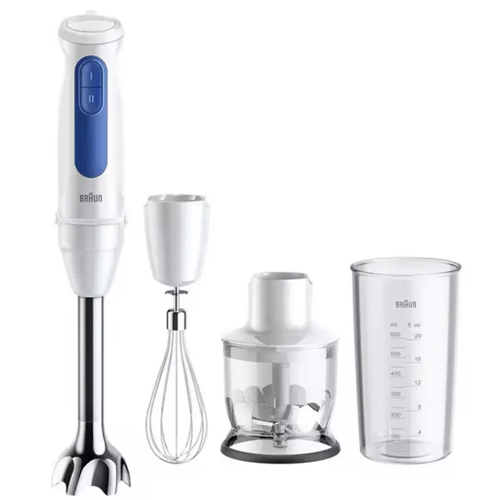 Braun Hand Blender MultiQuick 3 MQ30202M white/blue, 900 watts, with chopper and whisk