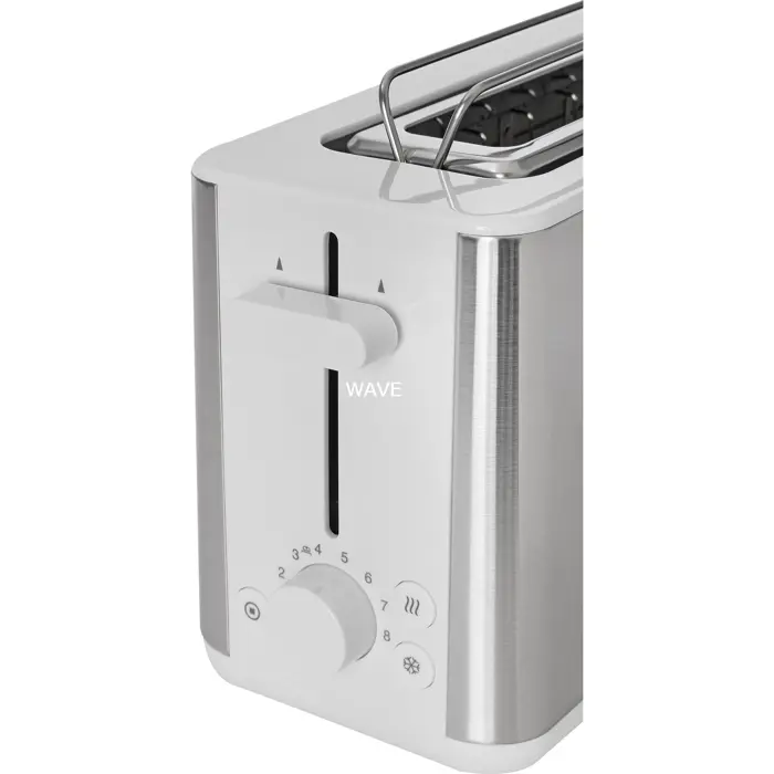 Braun Household Long Slot Toaster PurShine HT 1610 WH (stainless steel/white, 1,030 watts, for 2 slices of toast)